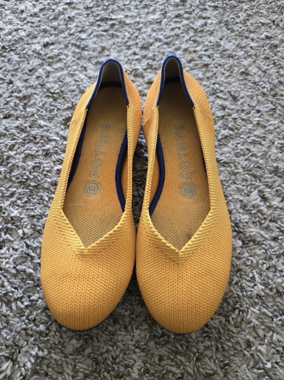 Rothy's Women's Yellow Knit Flats